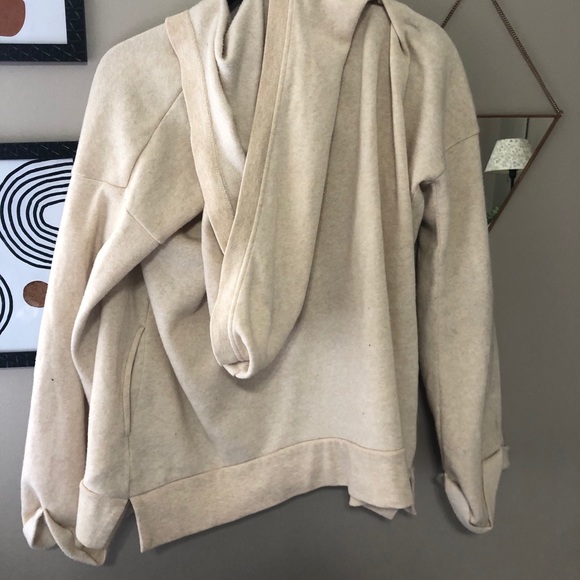 Neutral/Cream Hooded Cardigan - Picture 3 of 3